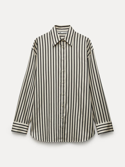 Zara Striped poplin shirt at Collagerie