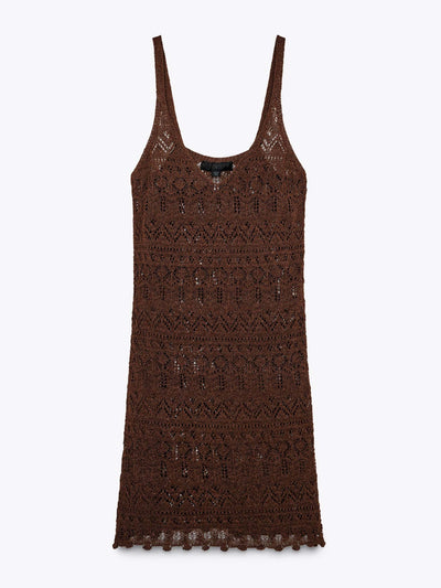 Zara Structured knit mini dress at Collagerie