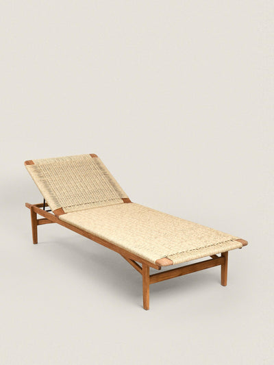 Zara Home Teak outdoor lounger at Collagerie