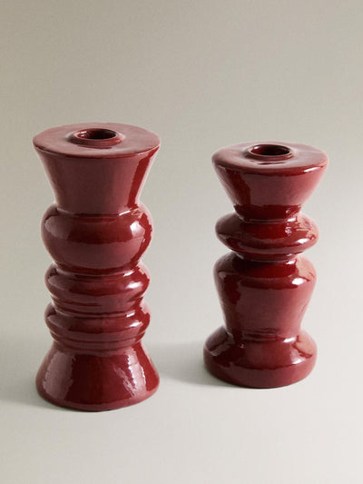 Zara Home Terracotta candlestick at Collagerie