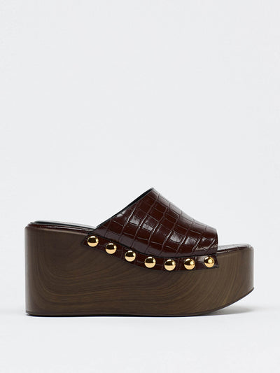 Zara Textured platform wedges at Collagerie