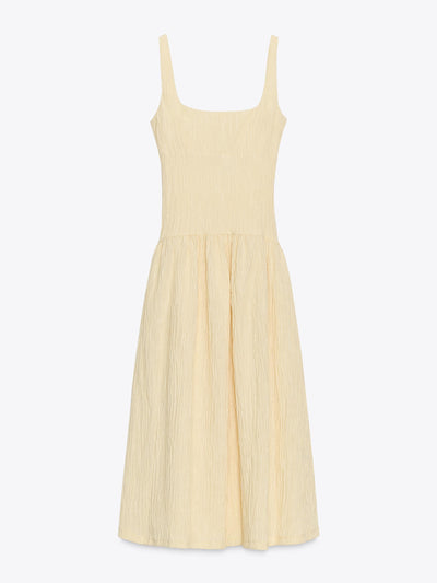 Zara Textured strappy dress at Collagerie