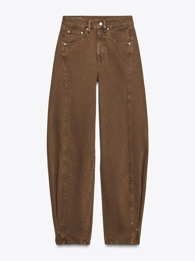 Zara Trf baggy balloon mid-waist jeans at Collagerie