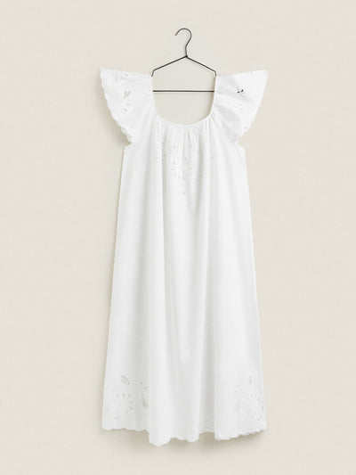 Zara Home White embroidered nightdress at Collagerie