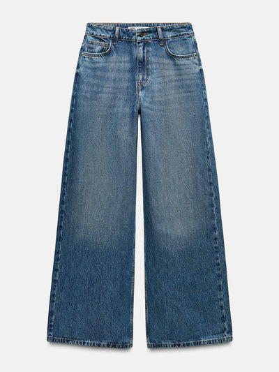 Zara Z1975 wide leg high-rise jeans at Collagerie