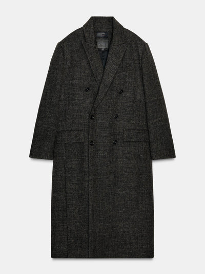 Zara Wool blend coat with vents zw collection at Collagerie