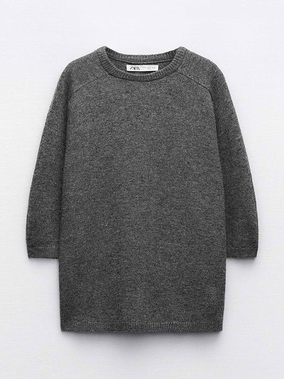 Zara Short sleeve wool blend sweater at Collagerie