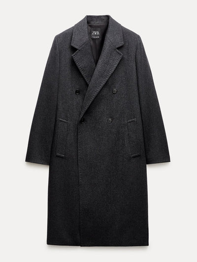 Zara Wool blend frock coat at Collagerie