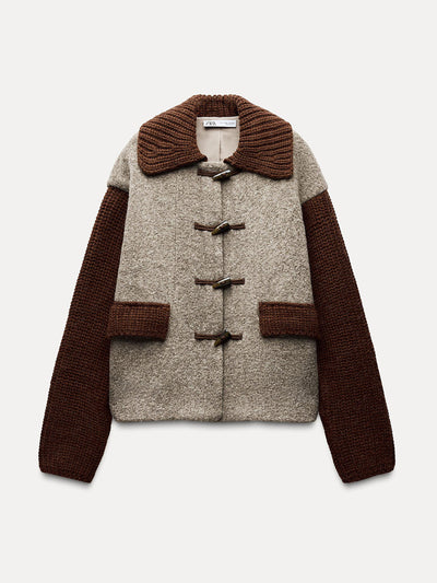 Zara Wool toggle jacket at Collagerie