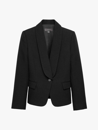 Zara X Stefano Pilati Wool tuxedo-style blazer at Collagerie