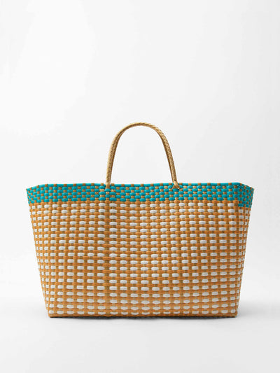 Zara Olive Green woven maxi basket at Collagerie