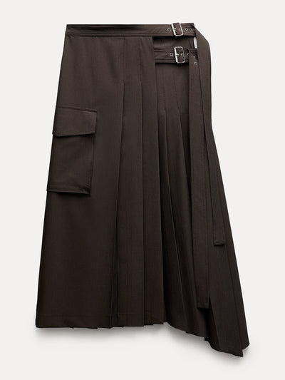 Zara Wrap asymmetric skirt at Collagerie
