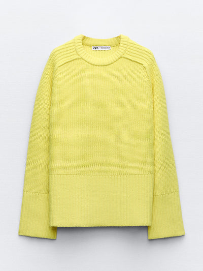 Zara Side slit sweater at Collagerie