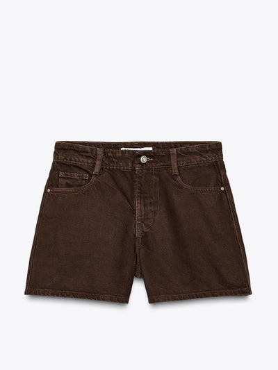 Zara Z1975 mom fit mid-waist shorts at Collagerie