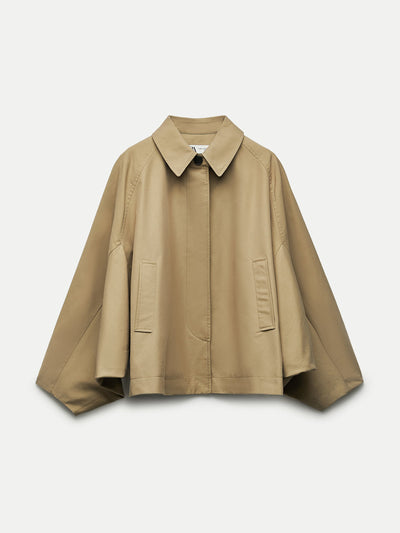 Zara ZZ collection cape trench coat at Collagerie