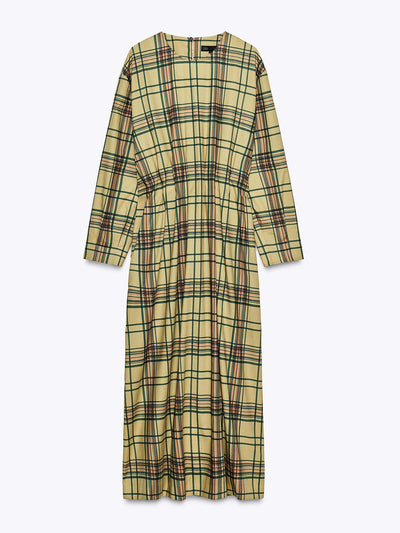 Zara ZW Collection check midi dress at Collagerie