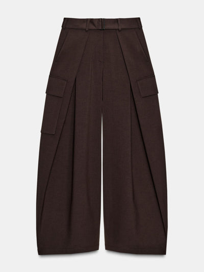 Zara ZW Collection darted cargo trousers at Collagerie