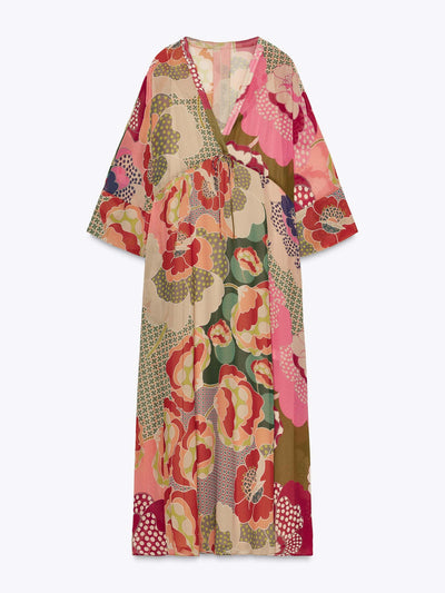 Zara ZW Collection floral dress at Collagerie