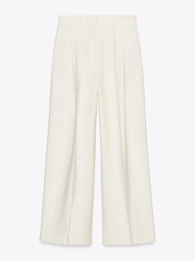 Zara ZW Collection flowing darted trousers at Collagerie