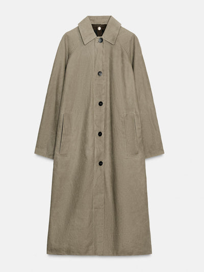 Zara ZW Collection limited edition waxed trench coat at Collagerie