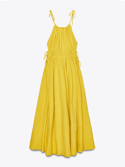 Zara ZW Collection linen blend dress at Collagerie