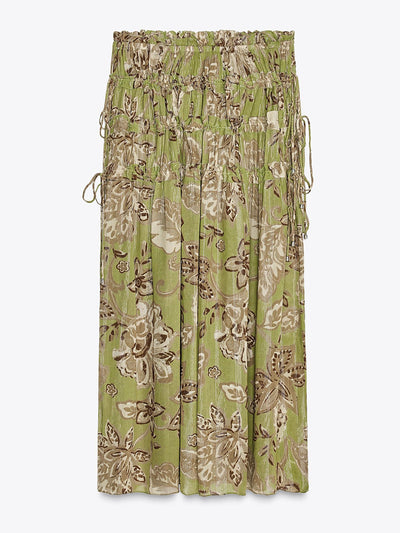 Zara ZW Collection printed skirt at Collagerie