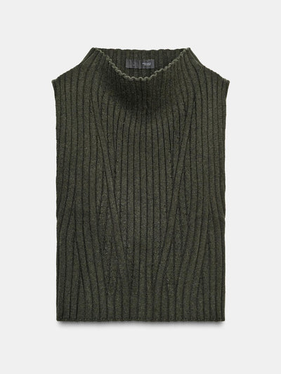Zara 30% wool rib top at Collagerie