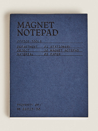 Zara Home Blue magnetic notepad at Collagerie