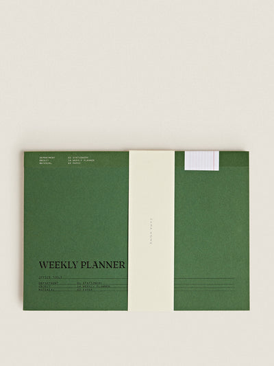 Zara Home 2024 weekly planner in green at Collagerie