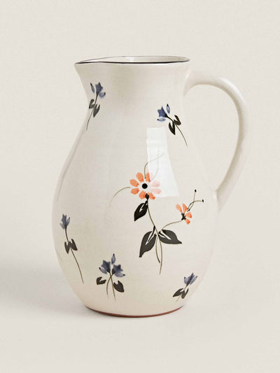 Zara Home Painted flower jug at Collagerie