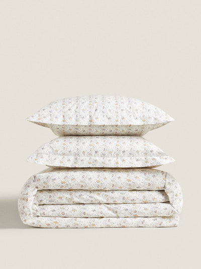 Zara Home Mini floral print duvet cover at Collagerie