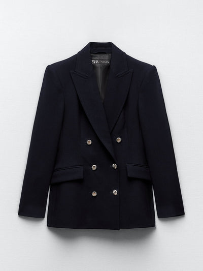 Zara Tailored double-breasted blazer at Collagerie