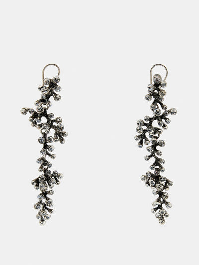 Zara Waterfall rhinestone earrings at Collagerie