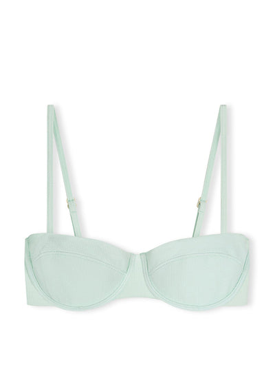 Zulu & Zephyr Seaglass textured balconette bra cup at Collagerie