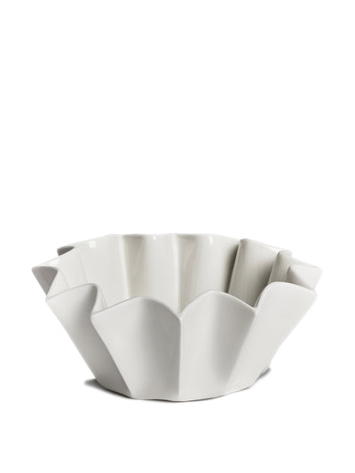 The Sette White porcelain Canele bowl at Collagerie
