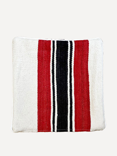 Arbala Red, white and black casablanca cushion at Collagerie