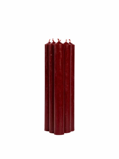 The Sette Burgundy candles (set of 6) at Collagerie