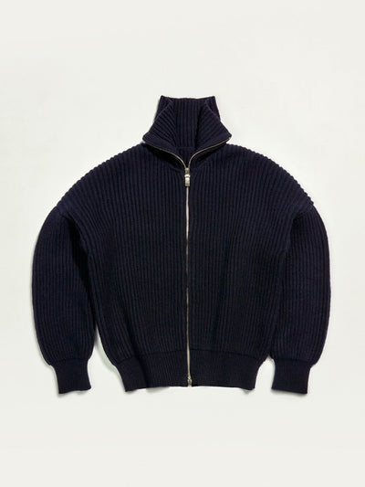 &Daughter Enda rib jacket in navy at Collagerie