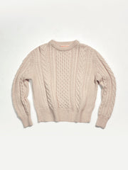 &Daughter's Aran Crewneck, inspired by the old school classicism of a crewneck but with a gently modern sensibility. Collagerie.com