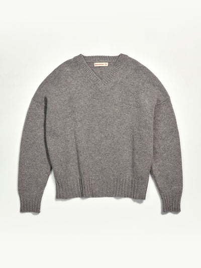 &Daughter Grey Geelong slouch v-neck sweater at Collagerie
