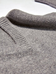 Grey Geelong slouch v-neck sweater Clothing &Daughter    - Collagerie