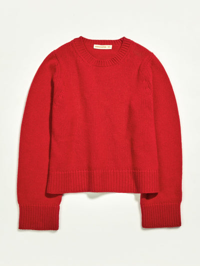 &Daughter Slouch wool/cashmere crewneck in red at Collagerie