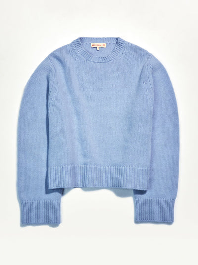 &Daughter Slouch wool/cashmere crewneck in pale blue at Collagerie