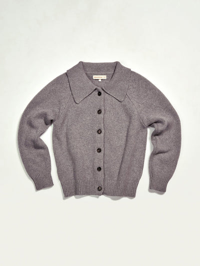 &Daughter Cashel wool/cashmere collared jacket in grey at Collagerie