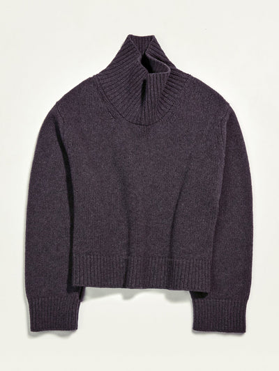 &Daughter Slouch wool/cashmere high neck in charcoal grey at Collagerie