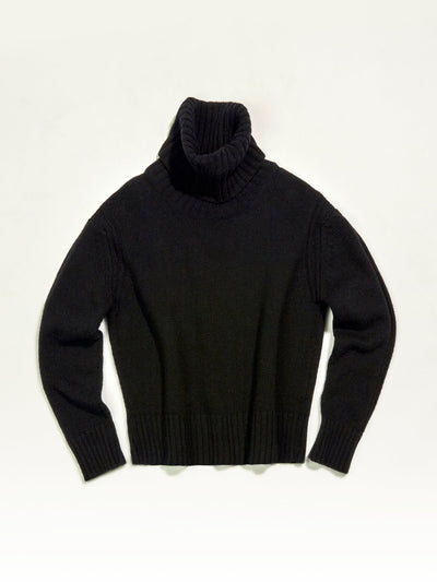 &Daughter Roshin lambswool roll neck in black at Collagerie
