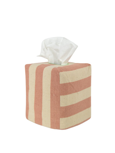 Alice Palmer & Co Tangier Stripe square tissue box cover at Collagerie