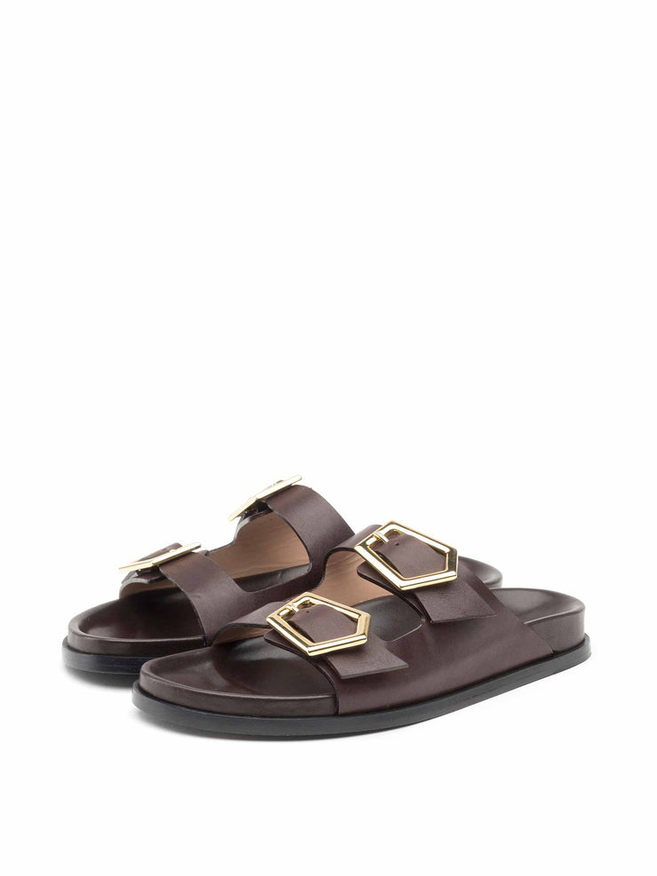 Tosca brown leather sandals