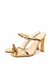Stromboli gold heeled sandals