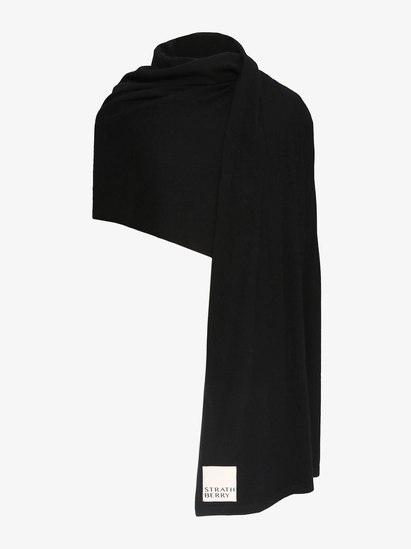 Black cashmere travel wrap Collagerie